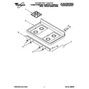 Whirlpool SF306PEGQ1 cooktop diagram