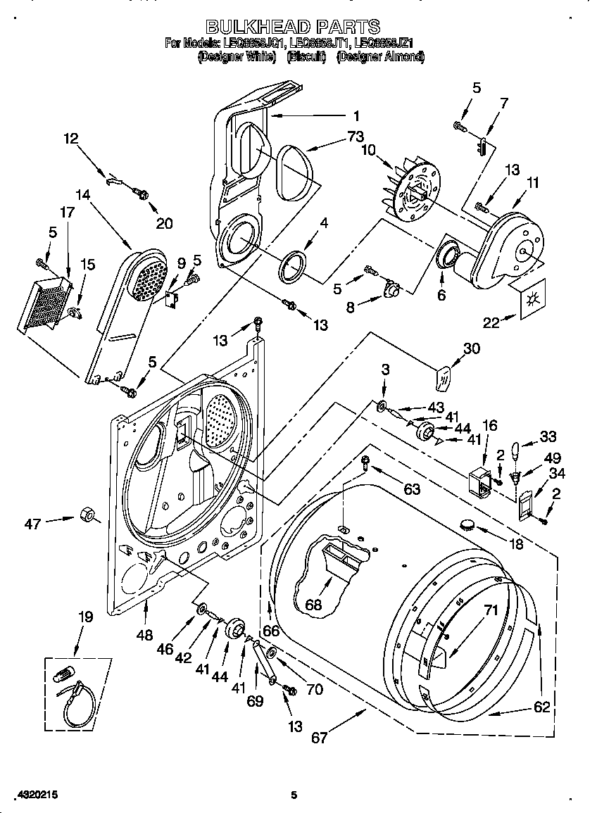 Whirlpool 885472 bulkhead diagram
