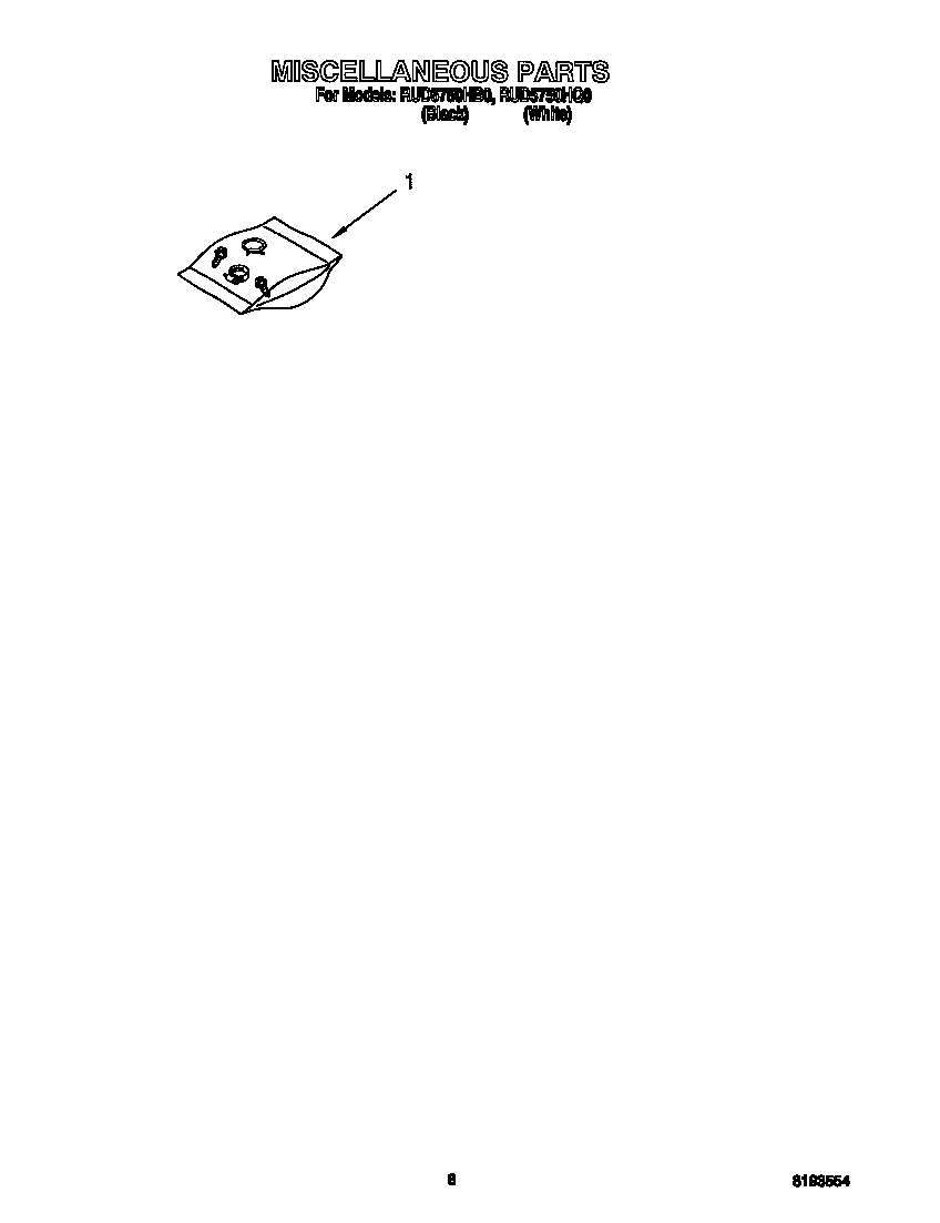 Roper RUD5750HB0 miscellaneous diagram