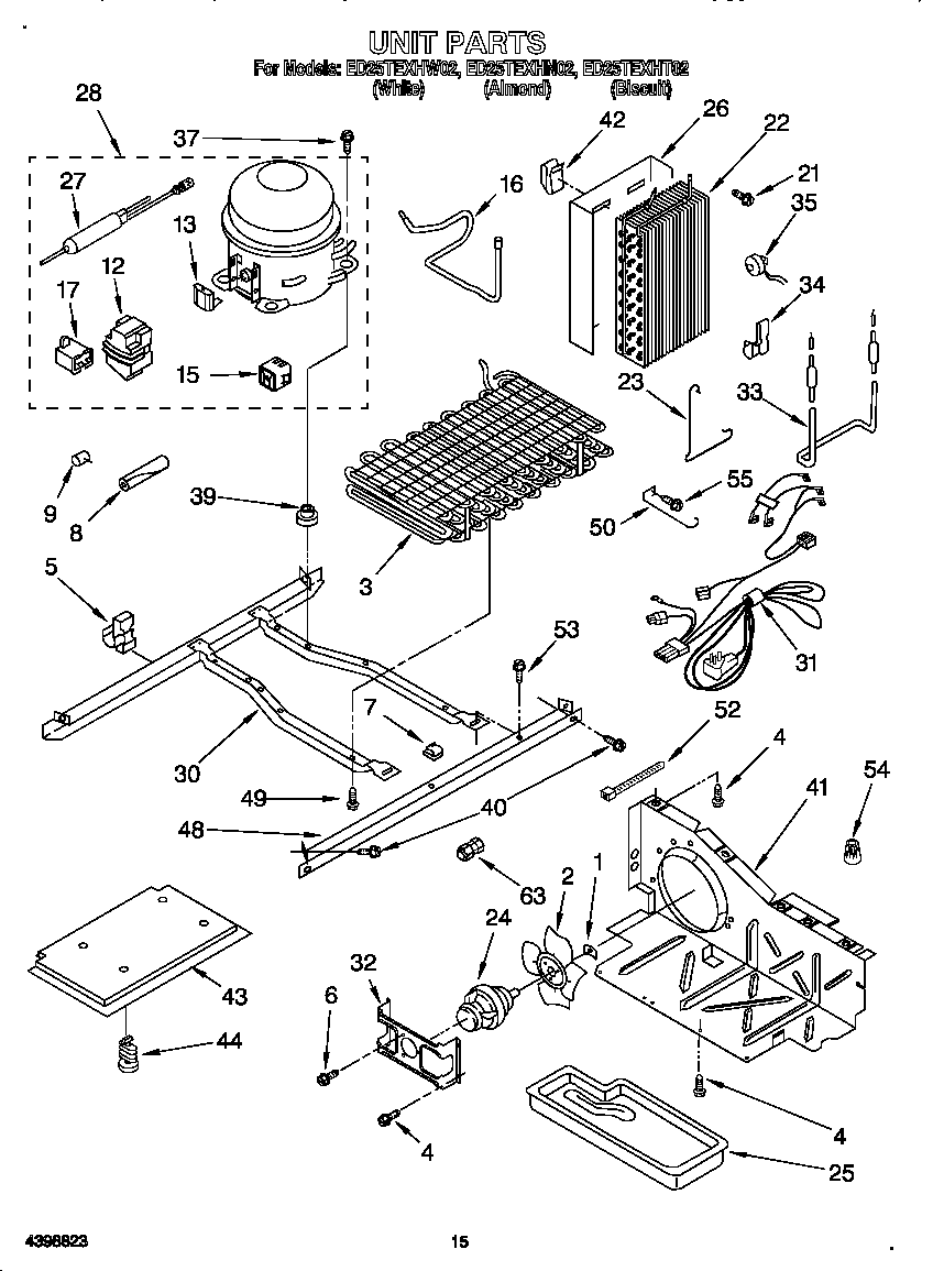 Whirlpool ED25TEXHN02 unit diagram
