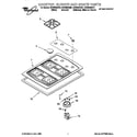 Whirlpool SCS3004GV1 cooktop diagram