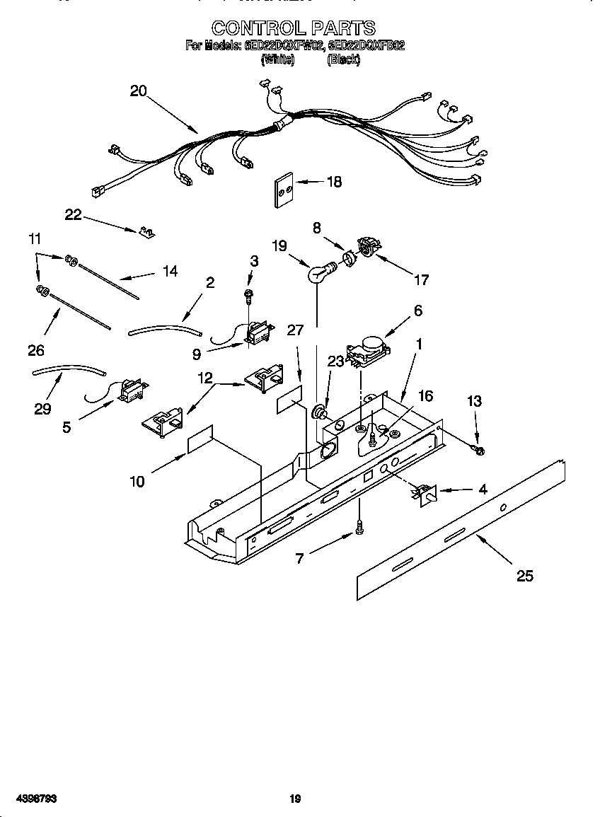 Whirlpool 6ED22DQXFB02 control diagram