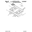 Whirlpool SF362BEGW6 cooktop diagram