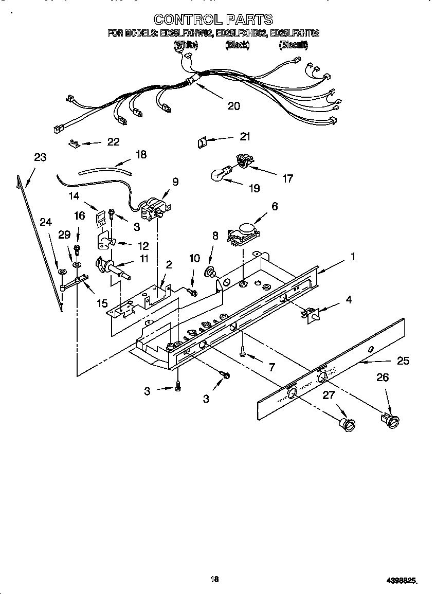 Whirlpool ED25LFXHT02 control diagram