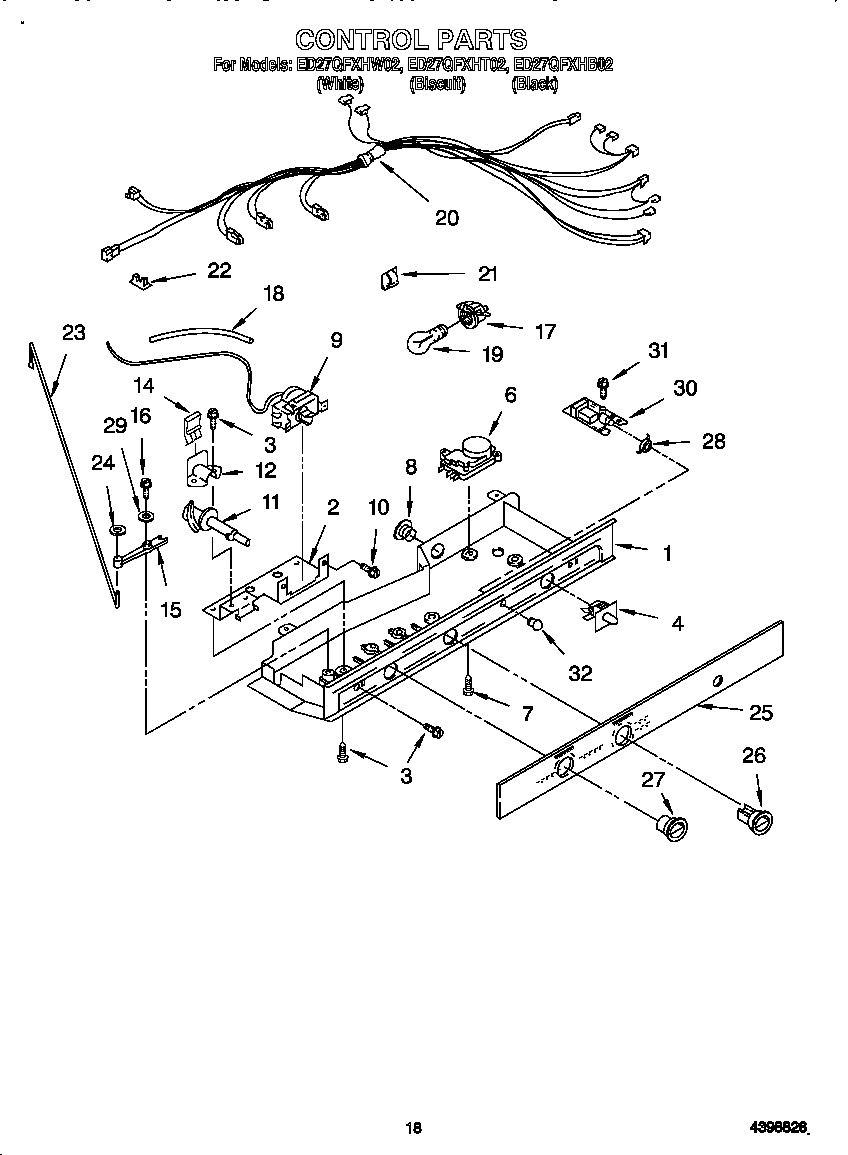 Whirlpool ED27QFXHT02 control diagram