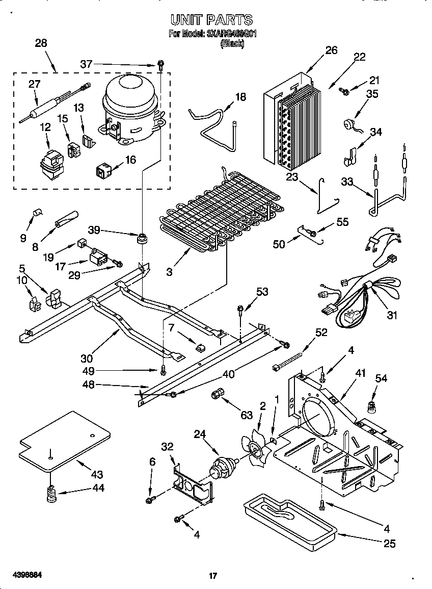 Whirlpool 3XARG488G01 unit diagram