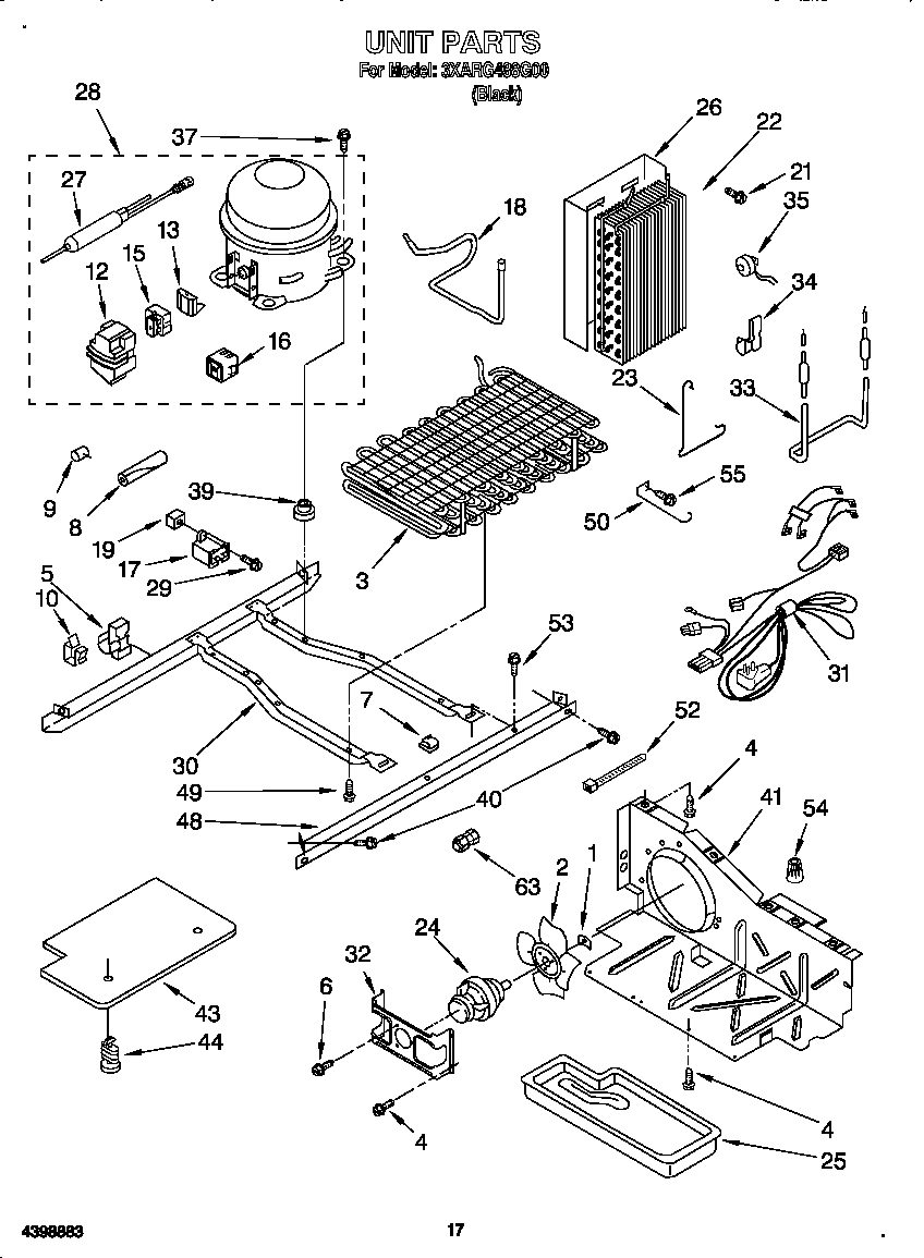 Whirlpool 3XARG488G00 unit diagram
