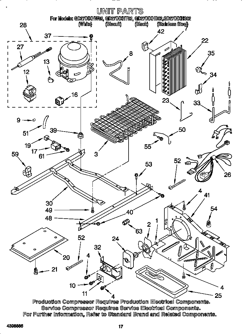 Whirlpool GD27DIXHS02 unit diagram