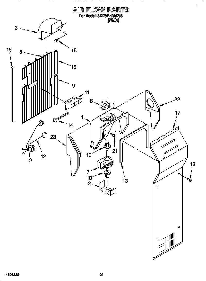 Bauknecht 3XKGN7050F03 air flow diagram