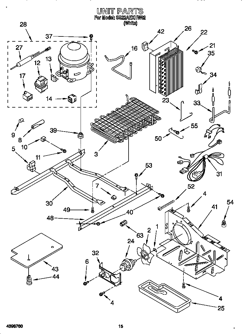 Whirlpool SS22AEXHW02 unit diagram