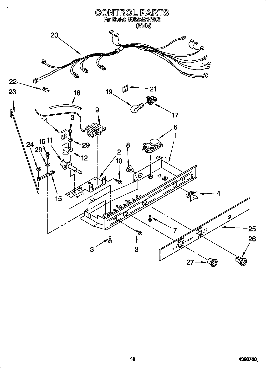 Whirlpool SS22AEXHW02 control diagram
