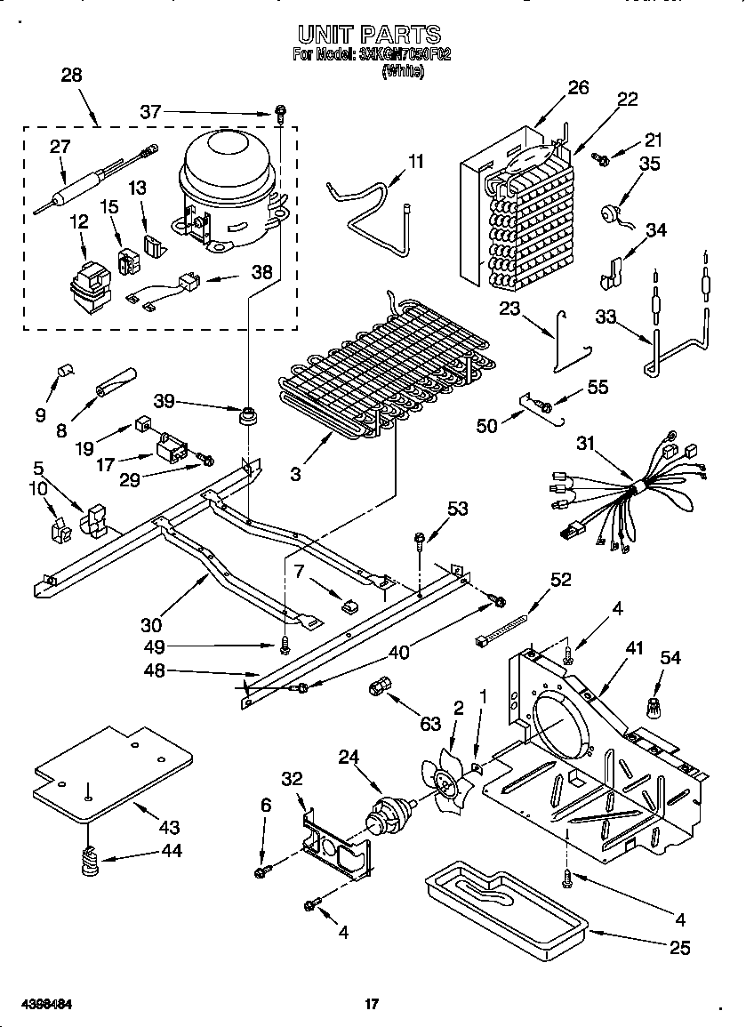 Bauknecht 3XKGN7050F02 unit diagram
