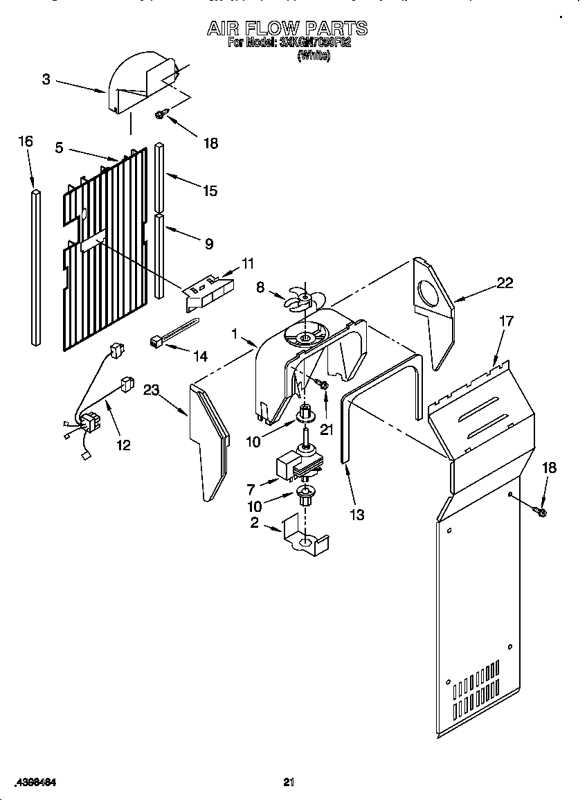 Bauknecht 3XKGN7050F02 air flow diagram