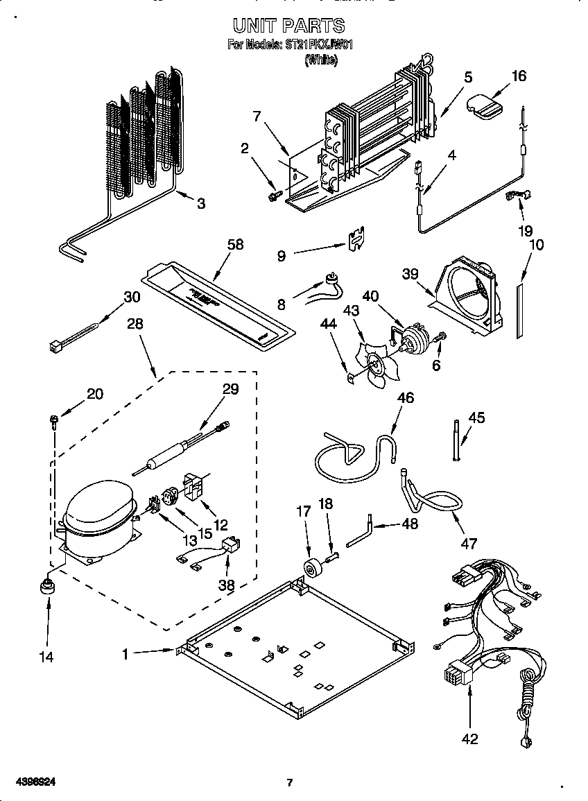 Kirkland ST21PKXJW01 unit diagram