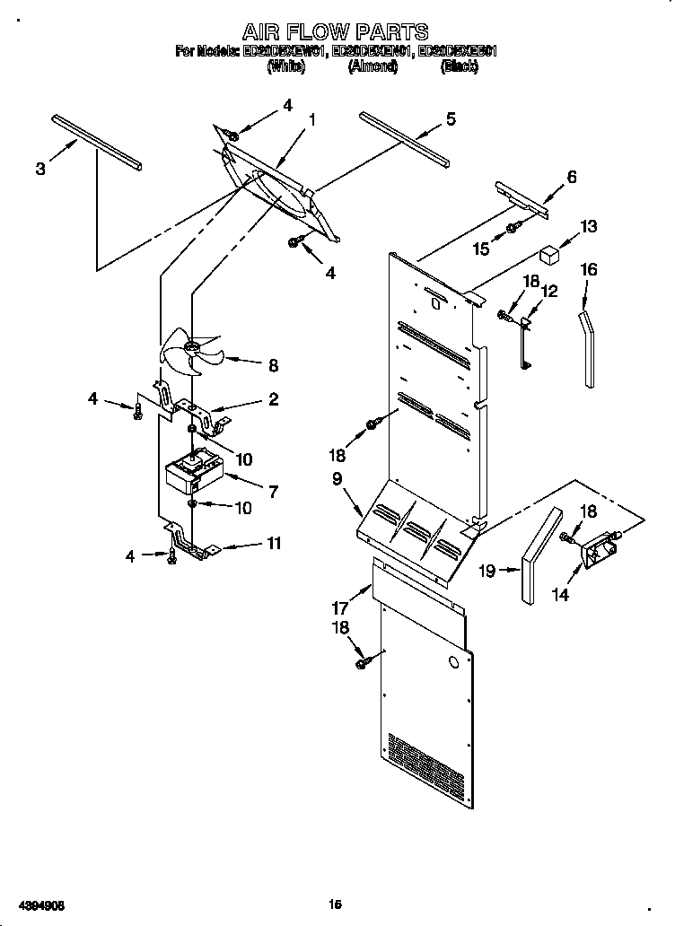 Whirlpool ED20DBXEW01 air flow diagram