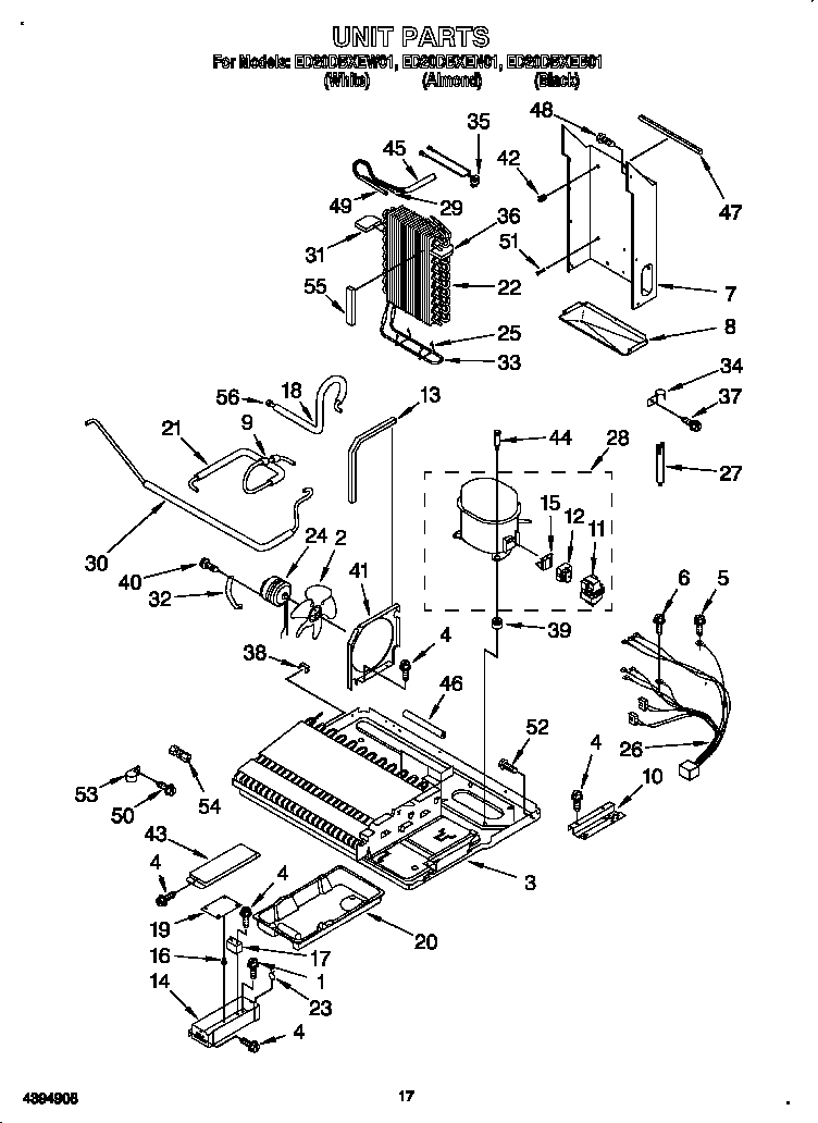 Whirlpool ED20DBXEW01 unit diagram
