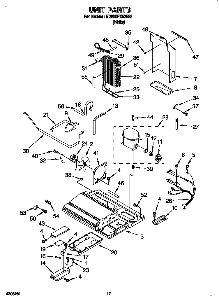 Whirlpool ED20DFXEW02 unit diagram