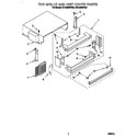 KitchenAid KBLS36MHW00 top grille and unit cover diagram