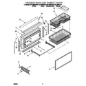 KitchenAid KBLP36MHS00 freezer door and basket diagram
