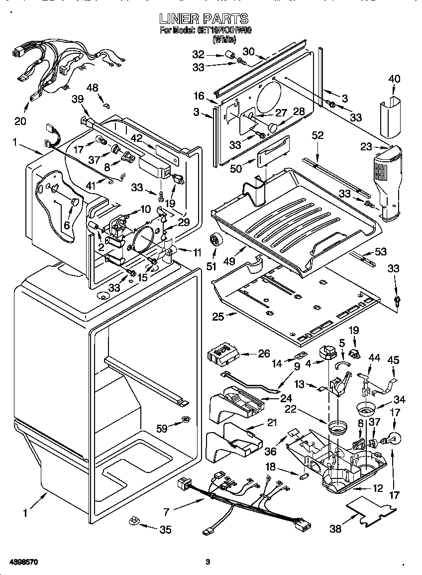 Whirlpool 6ET19PKXHW00 liner diagram