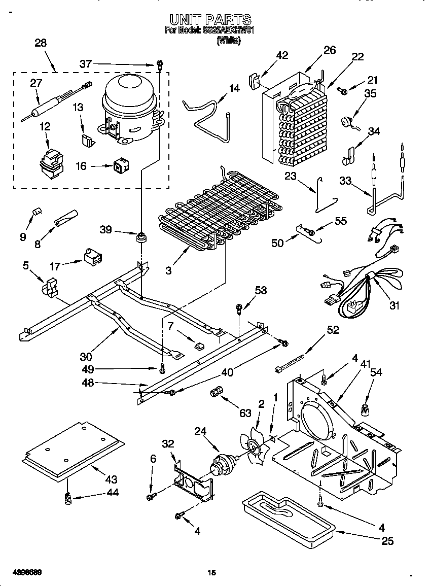Kirkland SS25AEXHW01 unit diagram