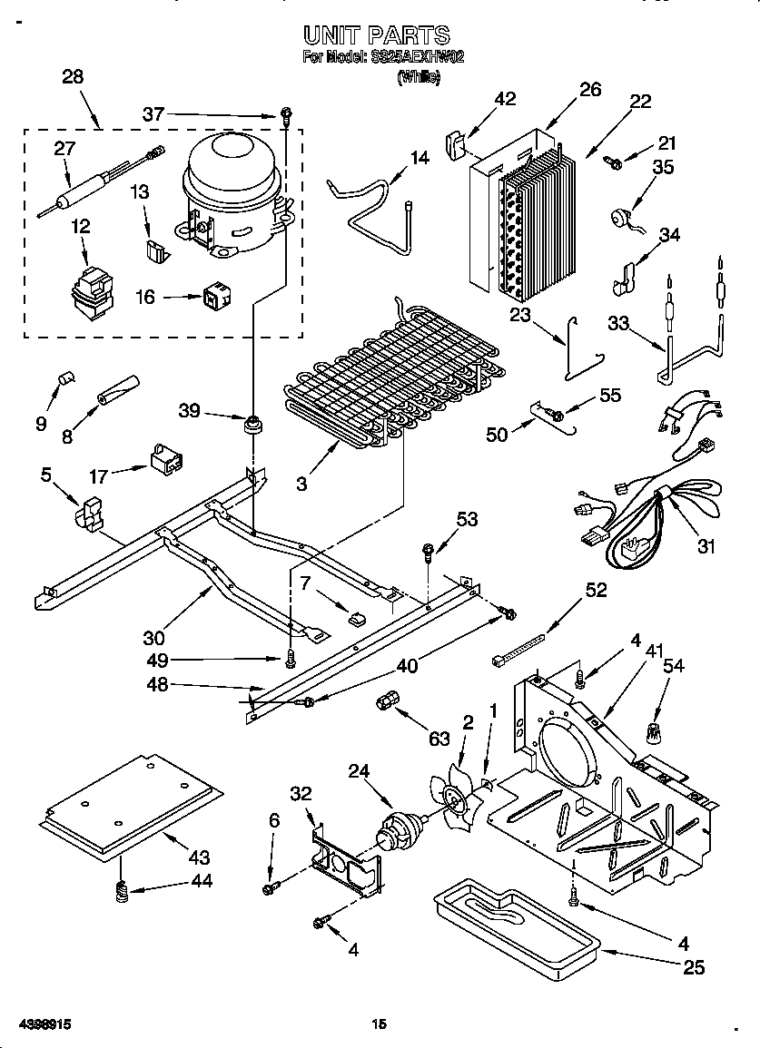 Kirkland SS25AEXHW02 unit diagram