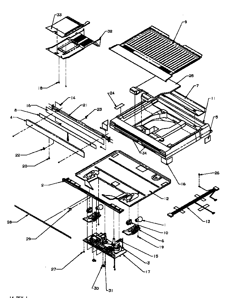 Amana TW18RW-P1181707WW comparment separator/divider block diagram