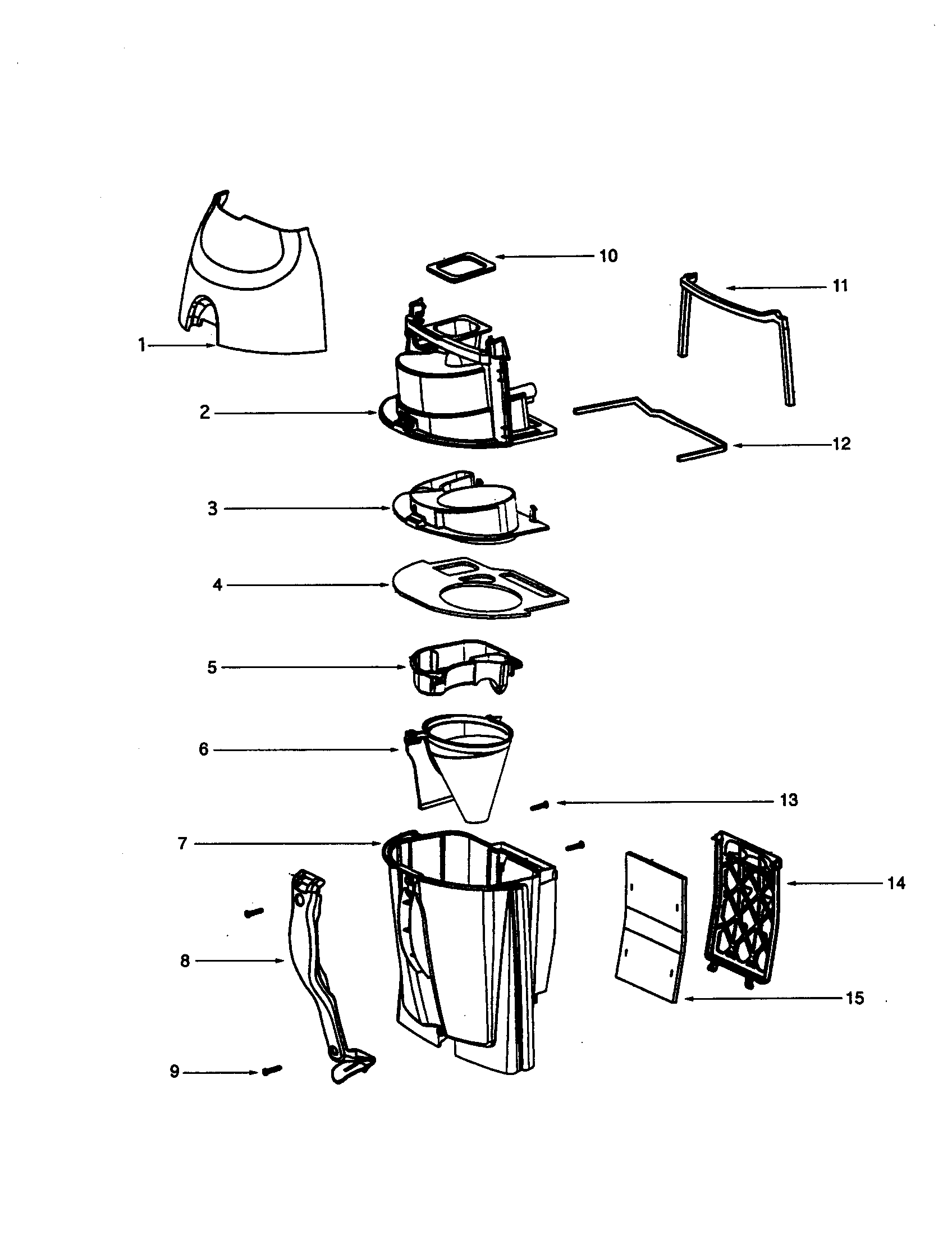 Eureka 4482AT-1 cyclone diagram