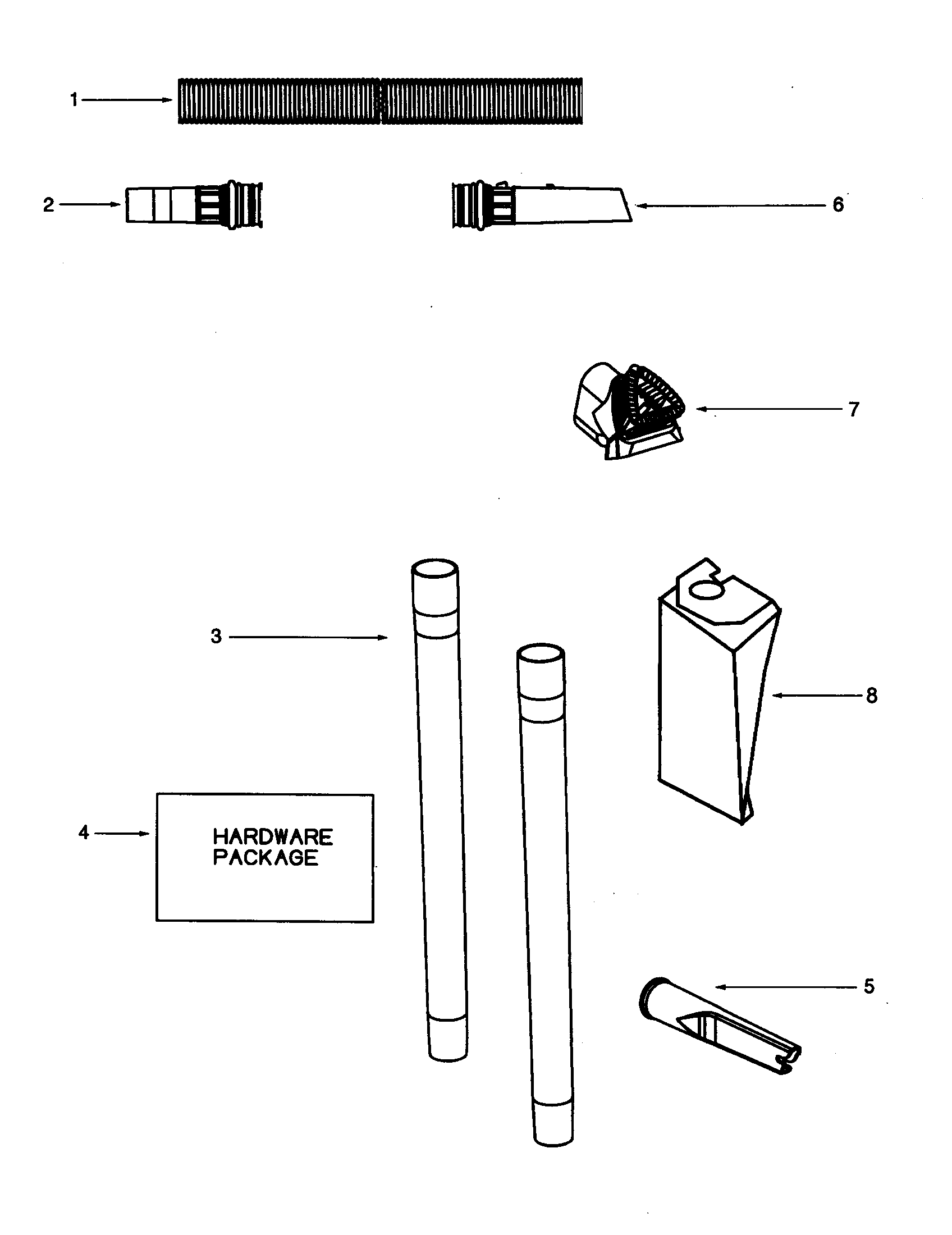 Eureka 4465DT-2 accessories diagram