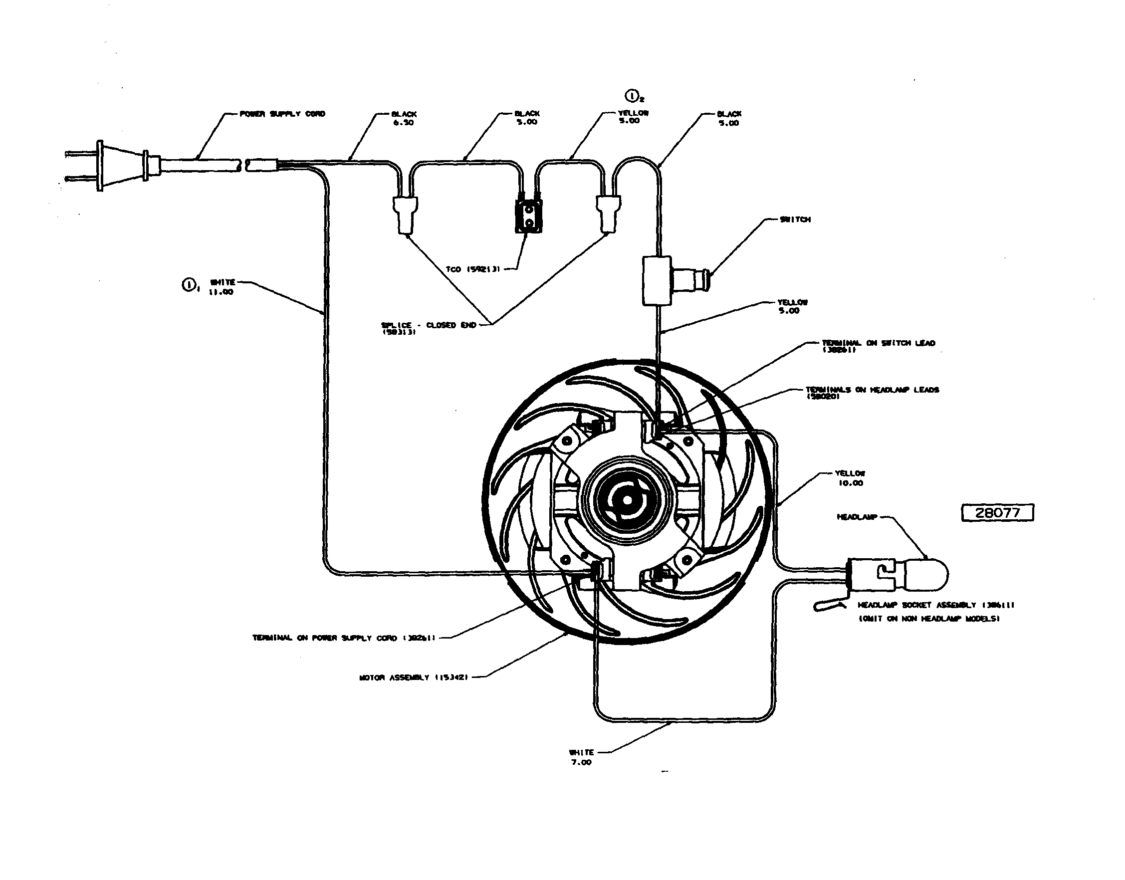 Eureka 4465DT-2 wiring diagram