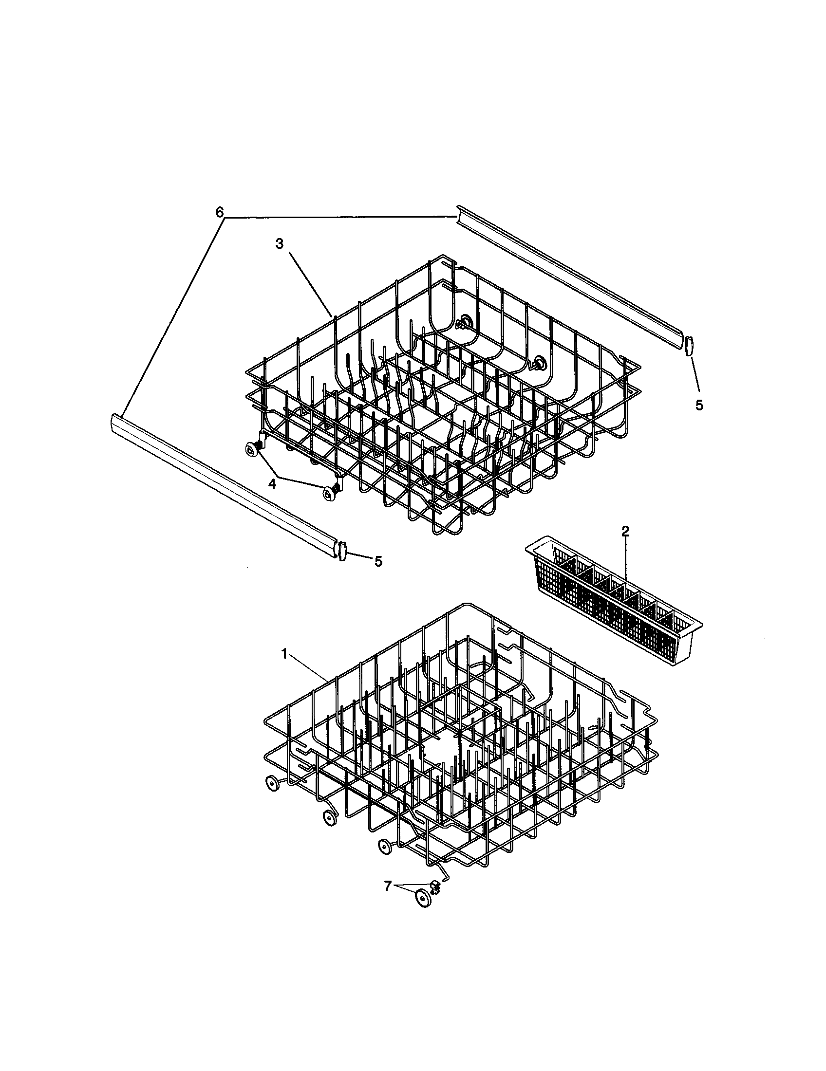 Kenmore 58714001990 rack diagram