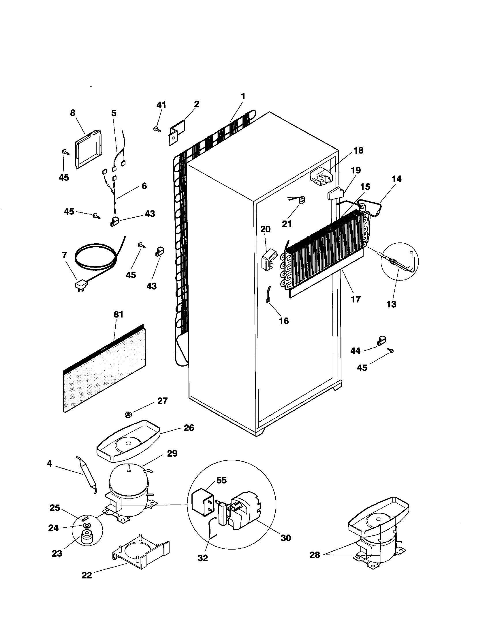 Kenmore 25360137991 system diagram