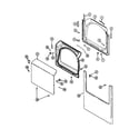 Maytag MDG7057BWW door diagram