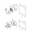 Amana BG18VW-P1320704WW door assembly diagram