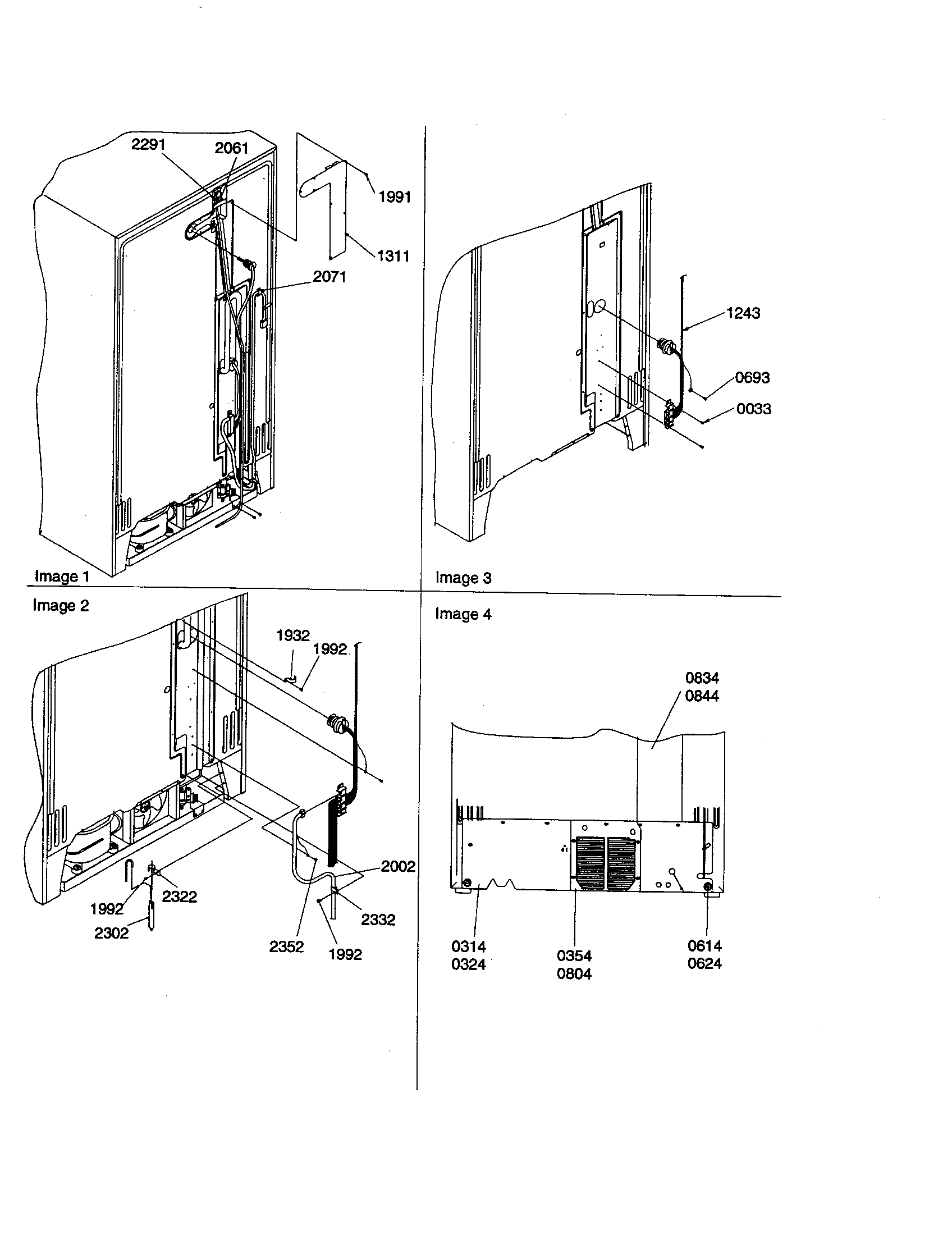 Amana SX23VW-P1315401WW cabinet back diagram