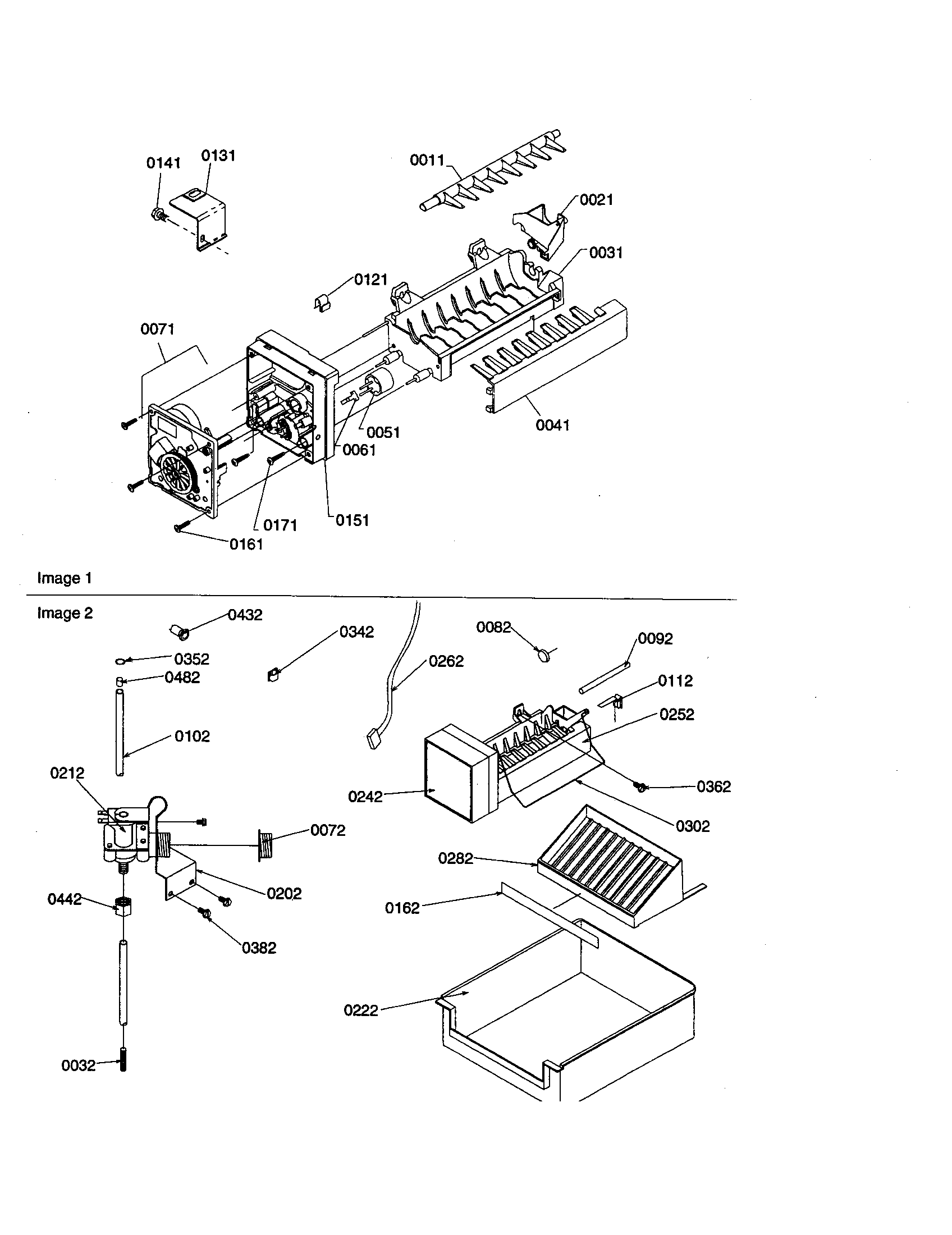 Amana SX23VW-P1315401WW ice maker/add on ice maker kit diagram
