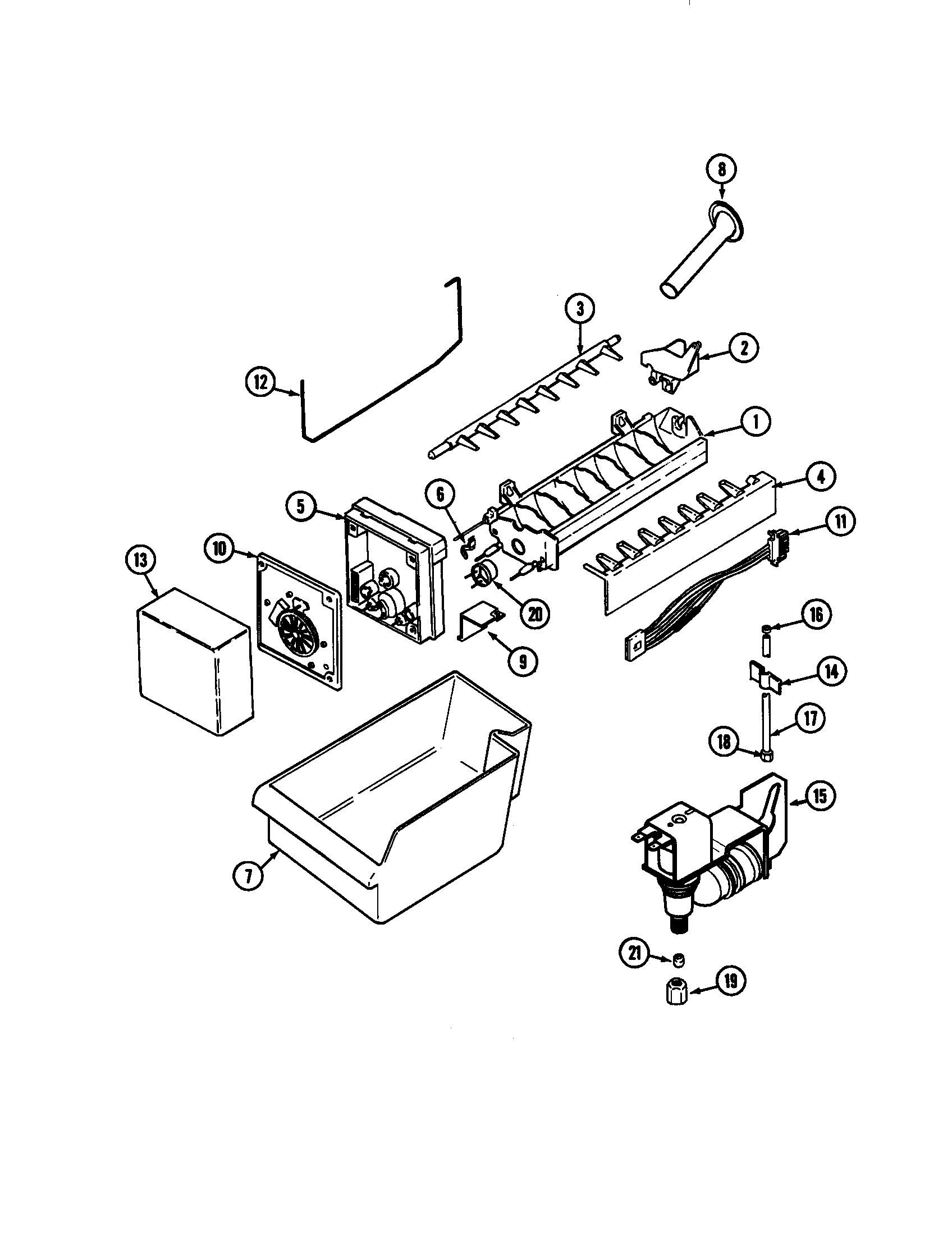 Maytag MSB2554DRA optional ice maker kit-uki2000axx diagram
