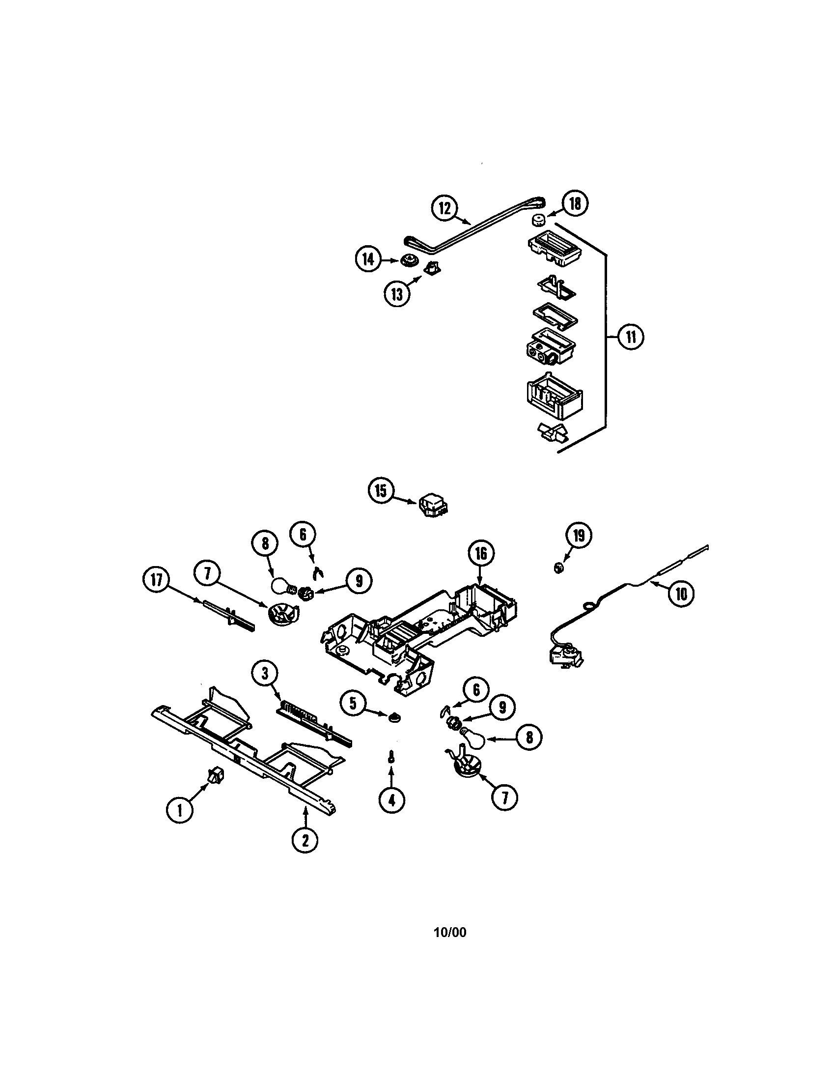 Maytag MTB2448DRW controls diagram