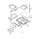 Maytag MTB2448DRW shelves and accessories diagram