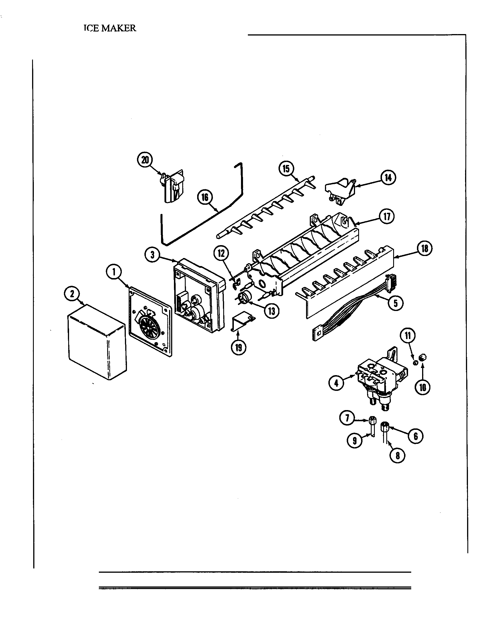 Maytag MSD2554ARA ice maker diagram