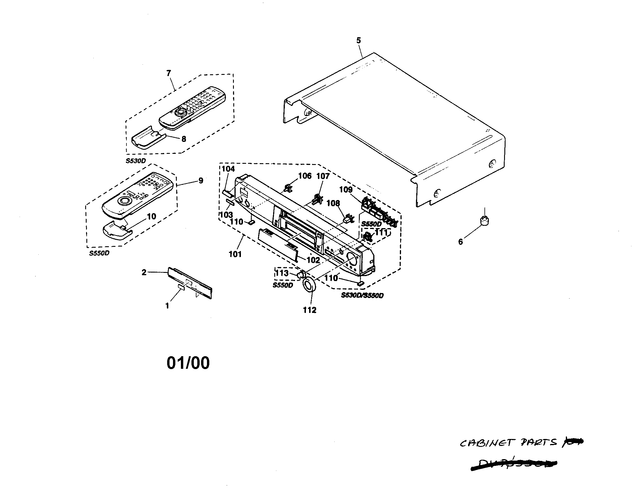 Sony DVP-8550D dvd diagram