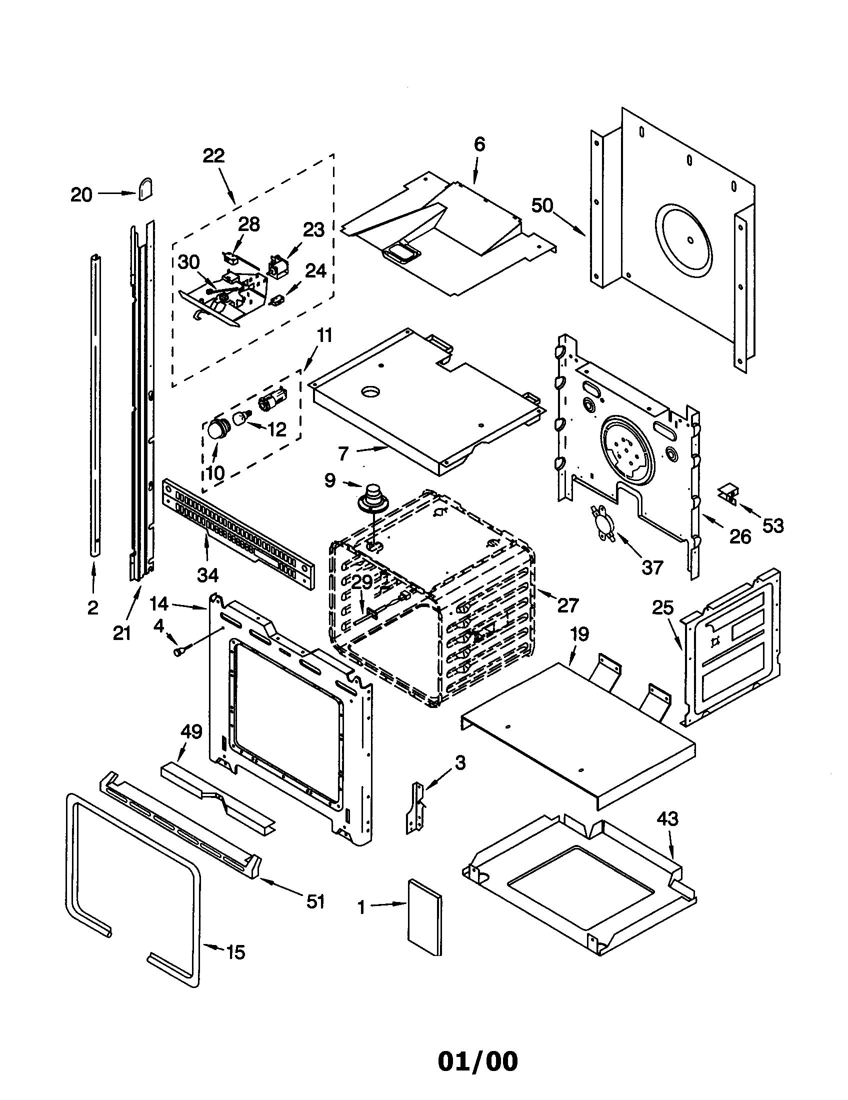 Whirlpool RBD276PDQ8 oven diagram