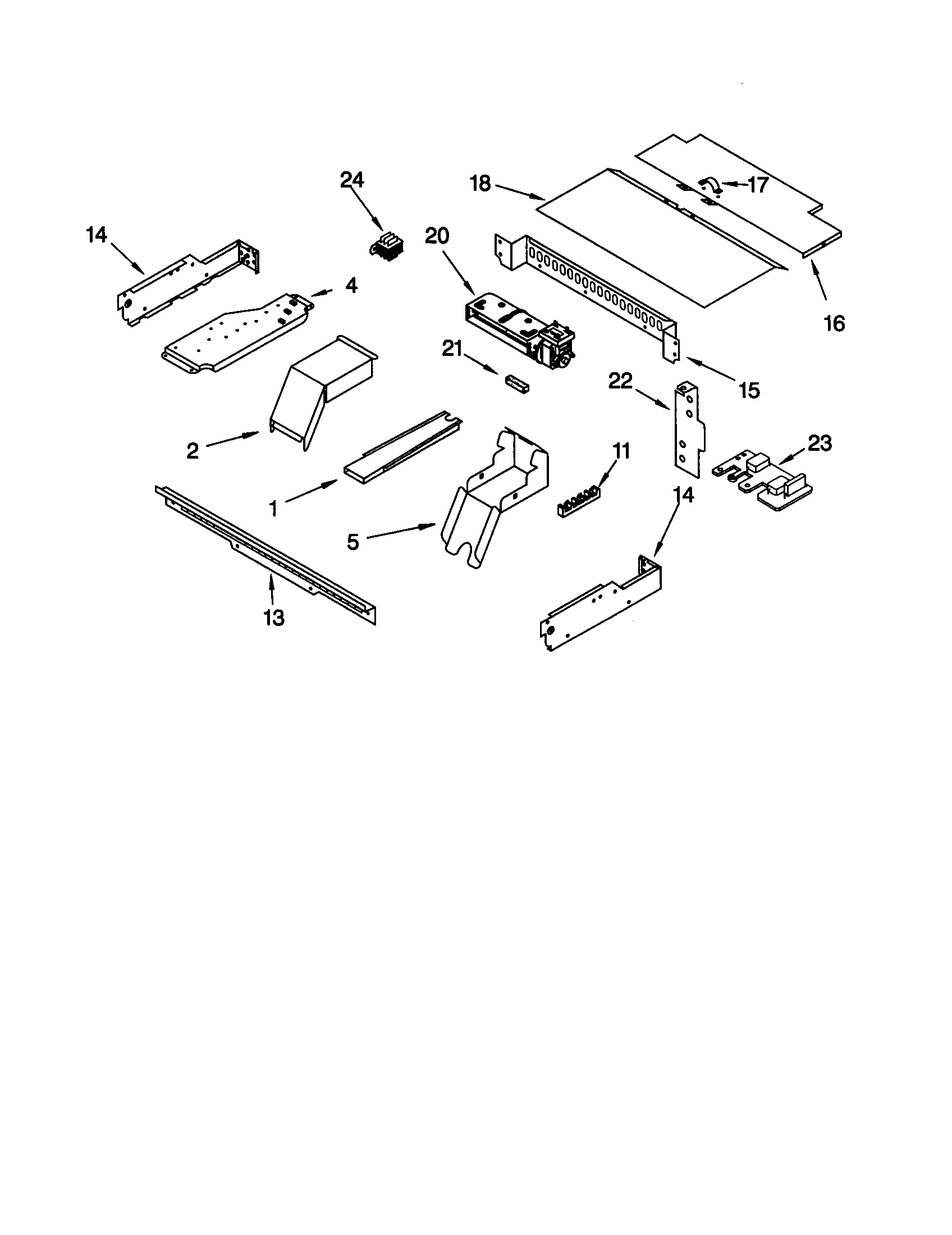 Whirlpool RBD276PDQ8 top venting diagram