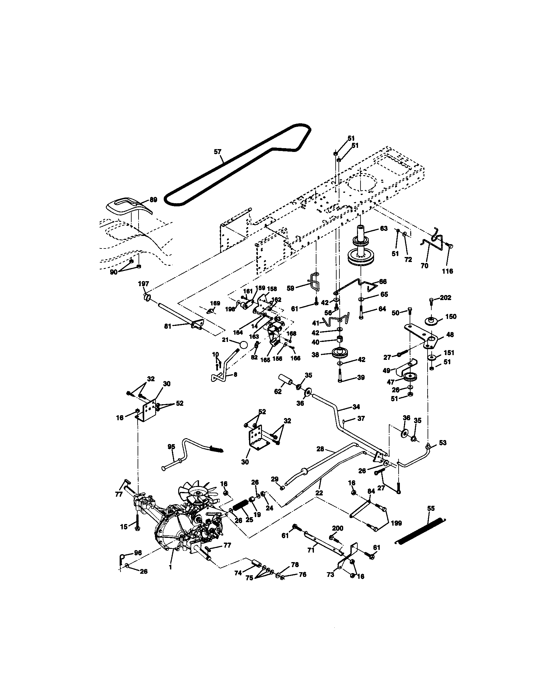 Craftsman 917271060 ground drive diagram