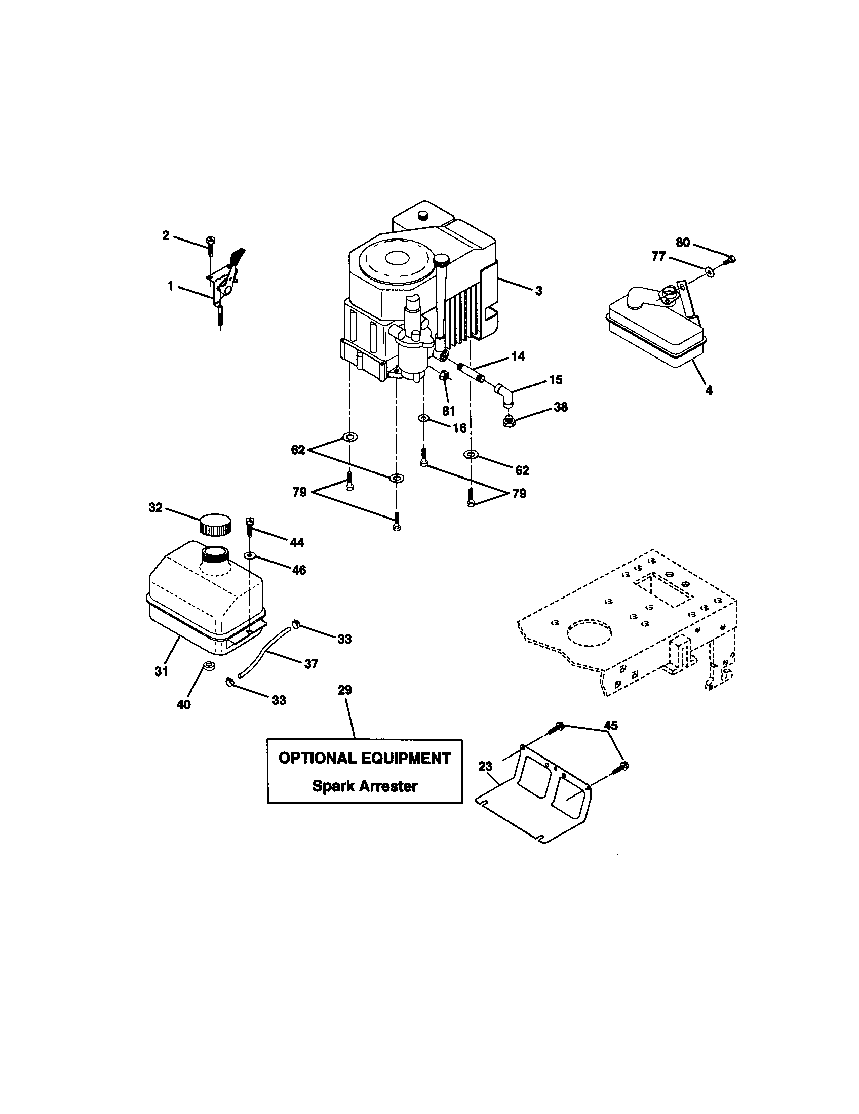 Craftsman 917271060 engine diagram