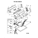 Kenmore 11060854990 top and console diagram