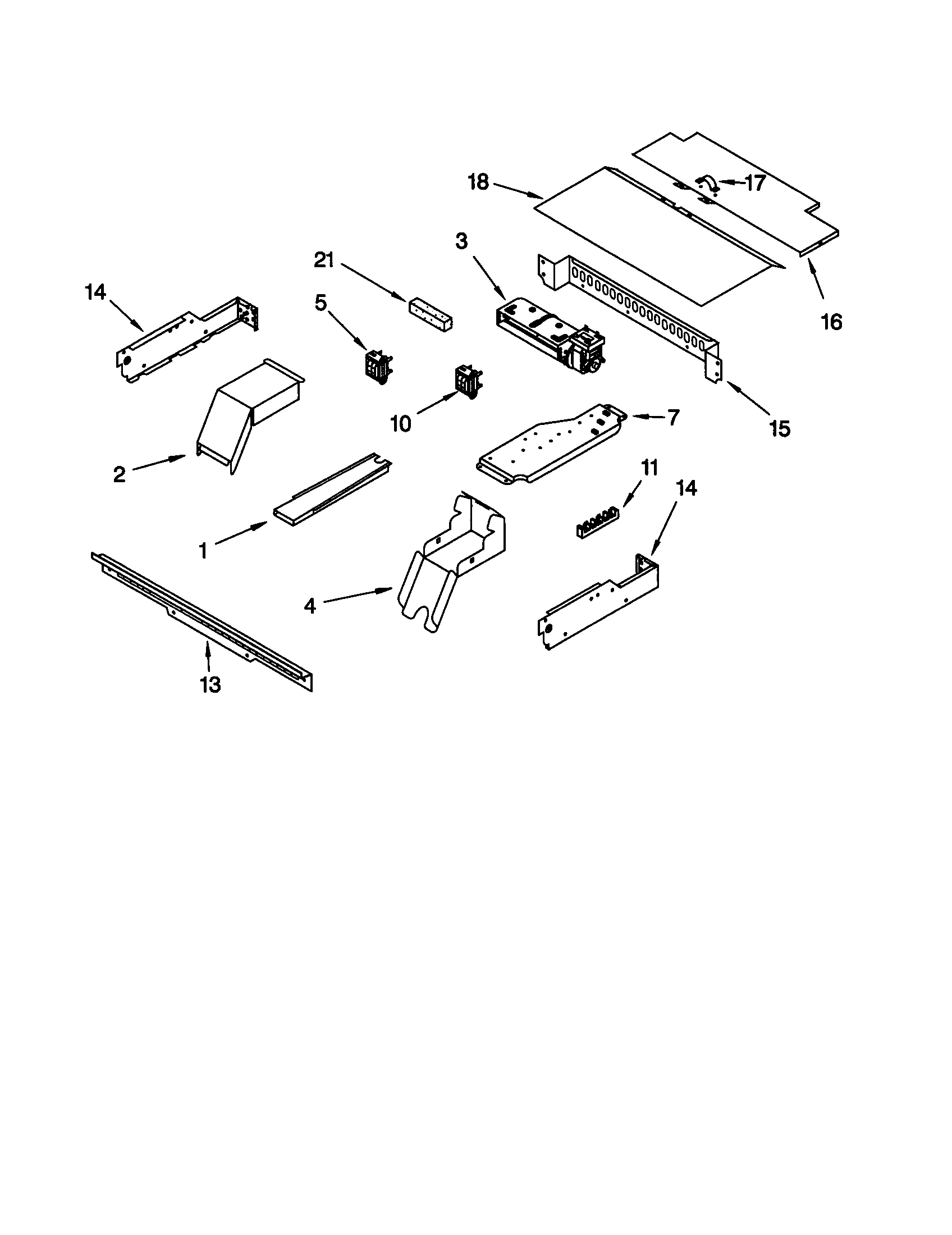 KitchenAid KEBS177DWH8 top venting diagram