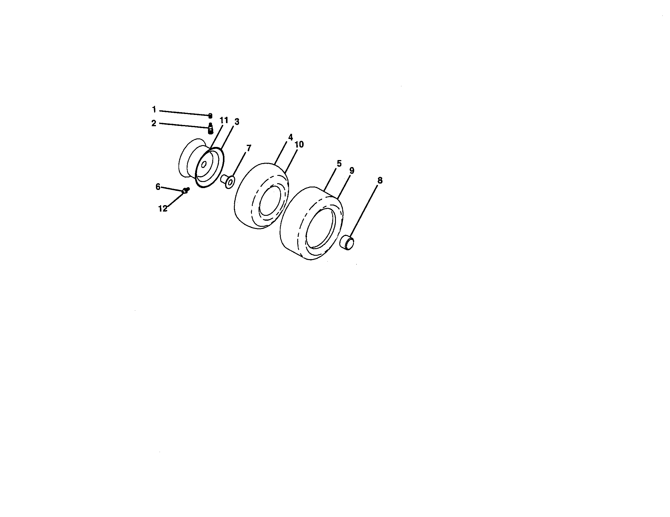 Craftsman 917273062 wheels and tires diagram