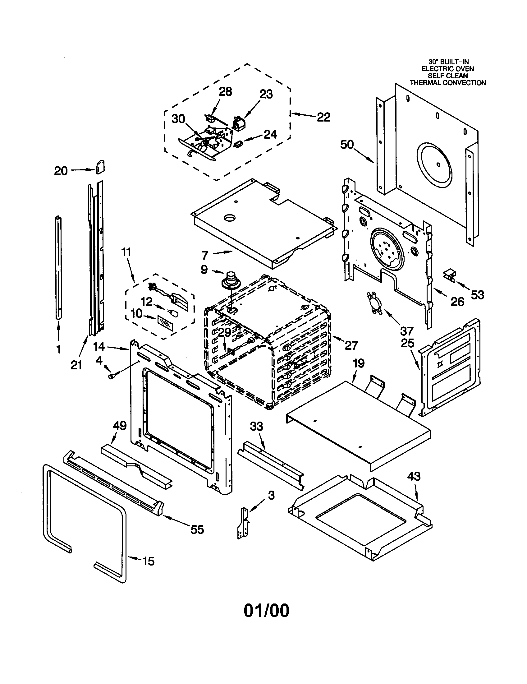 KitchenAid KEBS107DBAL8 oven diagram