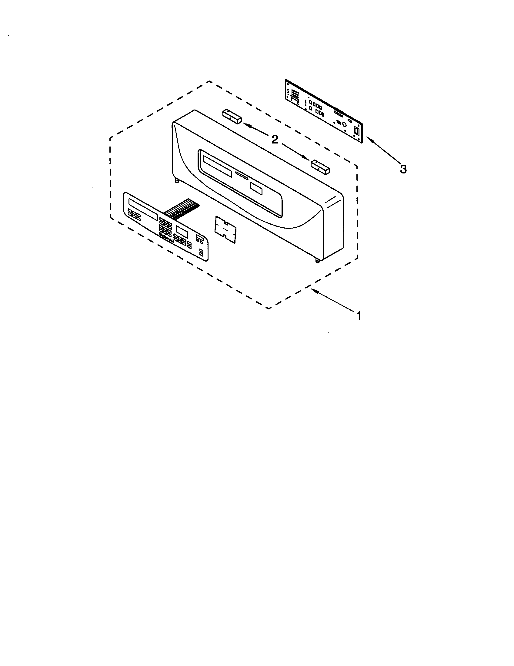 KitchenAid KEBS107DBAL8 control panel diagram